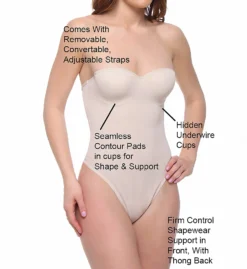 Annette Convertible Strapless Shaping Thong Bodysuit 10496 -Wacoal Store annette ann01 10496 cs6