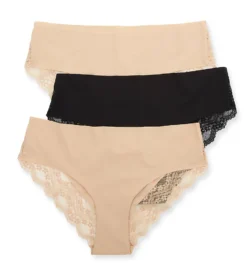 B.tempt'd By Wacoal B.bare Cheeky Panty - 3 Pack 970467 -Wacoal Store b temptd by wacoal btmp01 970467 cs2