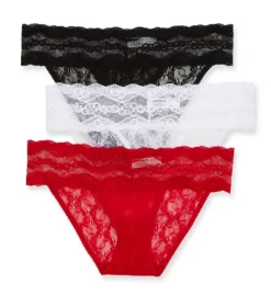 B.tempt'd By Wacoal Lace Kiss Bikini Panty - 3 Pack 970682 -Wacoal Store b temptd by wacoal btmp01 970682 cs2