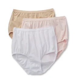 Bali Full-Cut-Fit Cotton Brief Panties - 3 Pack 2324PK -Wacoal Store bali bal001 2324pk cs2