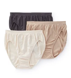 Bali Comfort Revolution Microfiber Hi Cut Panty - 3Pack DFAK83 -Wacoal Store bali bal001 dfak83 cs2
