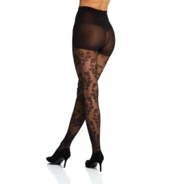 Berkshire Sheer Floral Fashion Tight 4924 -Wacoal Store berkshire berk01 4924 bs