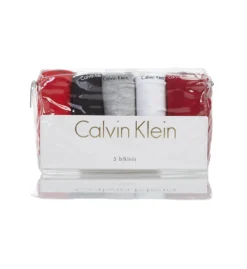 Calvin Klein Signature Cotton Bikini Panty - 5 Pack QD3713 -Wacoal Store calvin klein cal001 qd3713 cs1