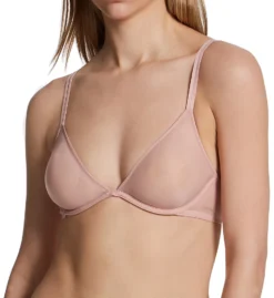 Calvin Klein Sheer Marquisette Unlined Plunge Bra QF6727