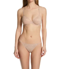 Calvin Klein Sheer Marquisette Lightly Lined Demi Bra QF6875 -Wacoal Store calvin klein cal001 qf6875 cs3