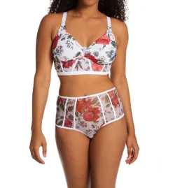 Cosabella Sardegna Printed Curvy Plunge Longline Bra SAR1162 -Wacoal Store cosabella cos001 sar1162 cs1