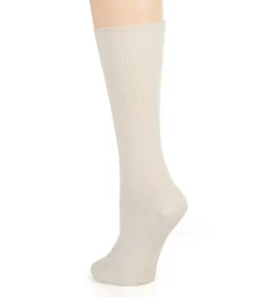Cottonique Latex Free Organic Cotton Crew Socks - 2 Pack M27715 -Wacoal Store cottonique cot01 m27715 bs