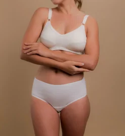 Cottonique Latex Free Organic Cotton Slimfit Pullover Bra W12215 -Wacoal Store cottonique cot01 w12215 cs3