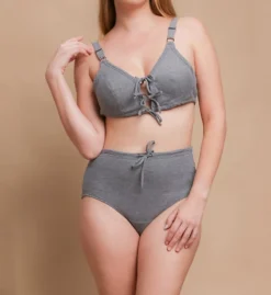 Cottonique Latex Free Organic Cotton Drawstring Bra W12218 -Wacoal Store cottonique cot01 w12218 cs4