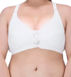 Cottonique Plus Latex Free Organic Cotton Front Close Bra W12227 -Wacoal Store cottonique cot01 w12227 cs4
