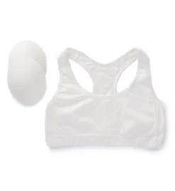Cottonique Latex Free Organic Cotton Racerback Croptop Bra W12299 -Wacoal Store cottonique cot01 w12299 cs3