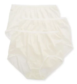 Cuddl Duds Lorraine Nylon Full Brief Panty - 3-Pack LR103P3 -Wacoal Store cuddl duds cudd01 lr103p3 cs2