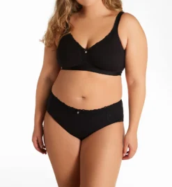 Curvy Couture Cotton Luxe Wire Free Bralette 1010 -Wacoal Store curvy couture cuco01 1010 cs2