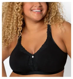 Curvy Couture Cotton Luxe Wire Free Bralette 1010