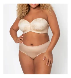 Curvy Couture Strapless Sensation 7-Way Uplift Bra 1211 -Wacoal Store curvy couture cuco01 1211 cs1