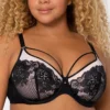 Curvy Couture Tulip Strappy Lace Push Up Bra 1267