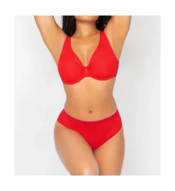 Curvy Couture Sheer Mesh Plunge Push Up Underwire Bra 1310 -Wacoal Store curvy couture cuco01 1310 cs4