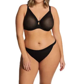 Curvy Couture Sheer Mesh Unlined Underwire Bra 1311 -Wacoal Store curvy couture cuco01 1311 cs4
