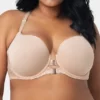 Curvy Couture Tulip Front Close Push Up T-Shirt Underwire Bra 1327