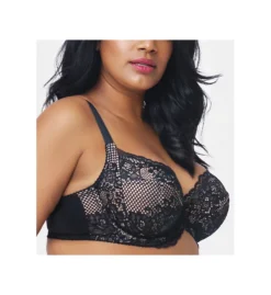 Curvy Couture Beautiful Bliss Lace Unlined Underwire Bra 1341 -Wacoal Store curvy couture cuco01 1341 cs1
