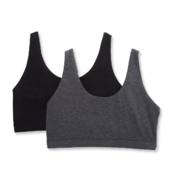 Curvy Couture Cotton Comfort Lounge Bra - 2 Pack 1353 -Wacoal Store curvy couture cuco01 1353 cs2