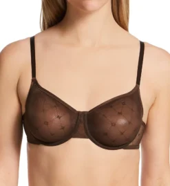 DKNY Monogram Mesh Unlined Demi Bra DK4039