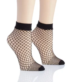 DKNY Hosiery Large Fishnet Anklet - 2 Pack DYS059