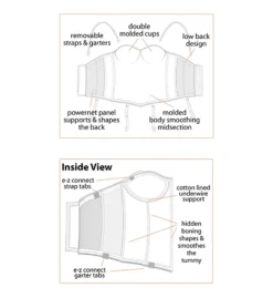 Dominique Ariel Hidden Underwire Longline Bra 8541 -Wacoal Store dominique dom001 8541 cs2