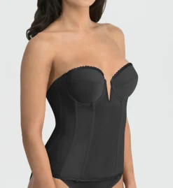 Dominique Vivienne V Wire Longline Power Mesh Strapless Bra 8990