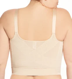 Elila Jacquard Wireless Soft-cup Front Hook Longline Bra 5415 -Wacoal Store elila elil01 5415 bs