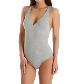 Felina Urban Lounge Modal Thong Bodysuit W/ Criss-Cross 900377