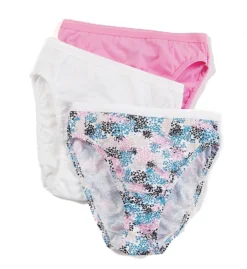 Fruit Of The Loom Cotton Hi-Cut Brief Panties - 3 Pack 3DHICAS -Wacoal Store fruit of the loom fotl01 3dhicas cs2