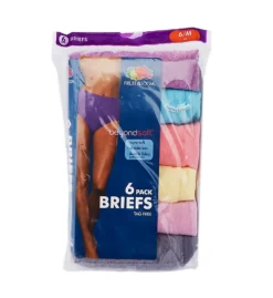 Fruit Of The Loom Beyond Soft Brief Panties - 6 Pack 6DBSBR2 -Wacoal Store fruit of the loom fotl01 6dbsbr2 cs1