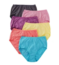 Fruit Of The Loom Beyond Soft Brief Panties - 6 Pack 6DBSBR2 -Wacoal Store fruit of the loom fotl01 6dbsbr2 cs2