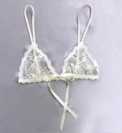 Hanky Panky After Midnight Peek-A-Boo Lace Front Tie Bralette 9C7811 -Wacoal Store hanky panky hnk001 9c7811 cs1