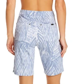 Hue Ikat Zebra Split Hem Denim High Rise Shorts U22522 -Wacoal Store hue hue01 u22522 bs