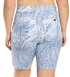 Hue Ikat Zebra Split Hem Denim High Rise Shorts U22522 -Wacoal Store hue hue01 u22522 cs2