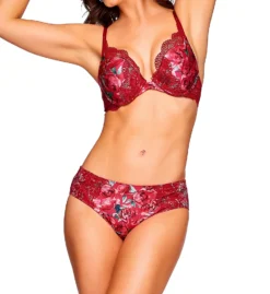 Ilusion Floral Plunge Microfiber Lace Underwire Bra 71070068 -Wacoal Store ilusion ilu01 71070068 cs3