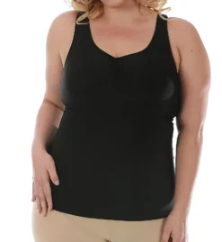 InstantFigure Curvy Hi-Back Shirred Front Tank Top T40011X