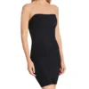 InstantFigure Strapless Tube Slip Dress With Clear Bra Straps WTS034