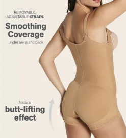 Leonisa PowerSlim Open Bust Boyshort Body Shaper 018678N -Wacoal Store leonisa leo001 018678n cs4