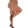 MeMoi Microfiber Plus Size Curvy Control Top Tights MM-2636