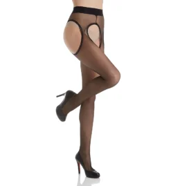 MeMoi Suspender Lace Trim Tights MM-619 -Wacoal Store memoi sm001 mm 619 cs2