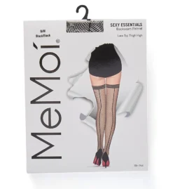 MeMoi Back Seam Fishnet Lace Top Thigh High MM-621 -Wacoal Store memoi sm001 mm 621 cs1