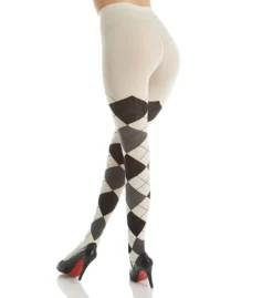 MeMoi Textured Argyle Sweater Tights MO-391 -Wacoal Store memoi sm001 mo 391 bs