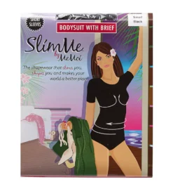 MeMoi SlimMe Short Sleeve Brief Bodysuit MSM-126 -Wacoal Store memoi sm001 msm 126 cs1