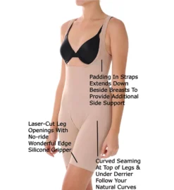 Naomi & Nicole Unbelievable Comfort Thigh Slimming Torsette 7071 -Wacoal Store naomi nicole nn001 7071 cs6