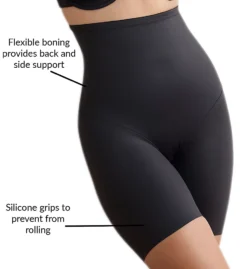 Naomi & Nicole Luxe Shaping Hi-Waist Thigh Slimmer W/ Back Magic 7089 -Wacoal Store naomi nicole nn001 7089 cs6