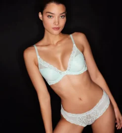 Natori Feathers Contour Plunge Bra 730023 -Wacoal Store natori nat001 730023 cs1