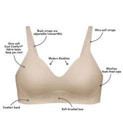 Playtex Comfort Flex Fit Ultra Soft Wirefree Bra US4830 -Wacoal Store playtex play01 us4830 cs2